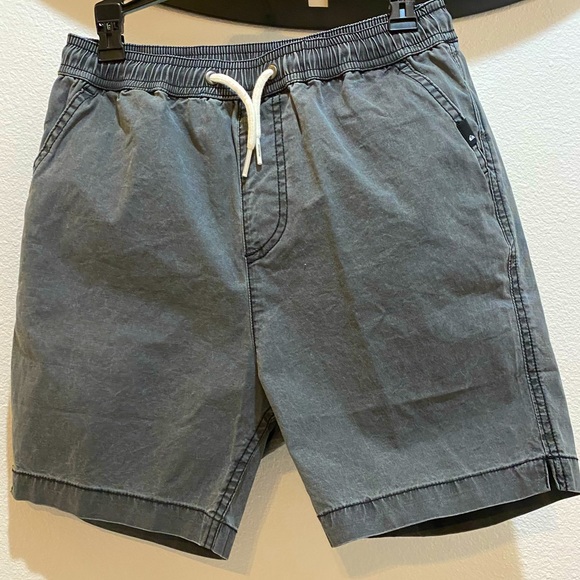 Quiksilver Boys Black Acid Wash Taxer Pull On Walk Shorts - Medium/12 - Picture 2 of 13